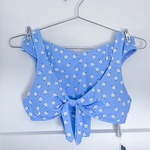 Hollister Light Blue Floral 2pc Bikini